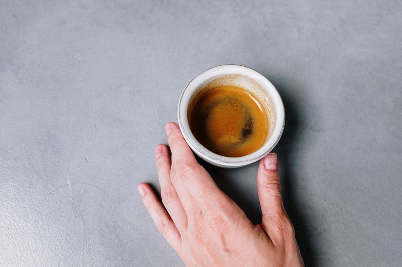 Double shot Italian espresso at Punch pizza