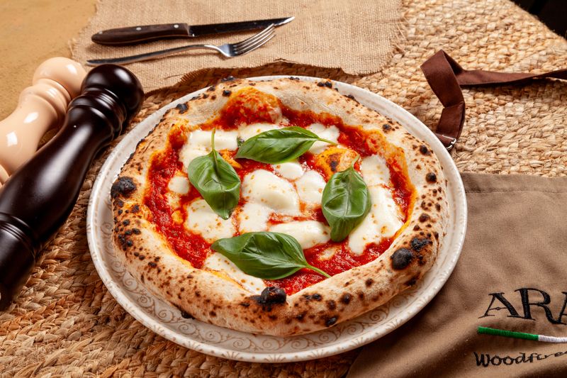 Wild mushroom truffle cream punch pizza