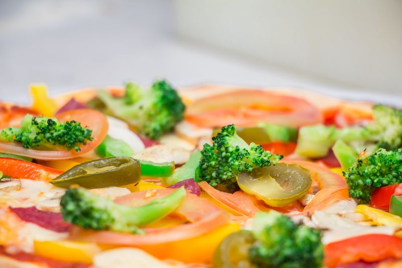 Classic Marinara punch pizza with garlic and oregano